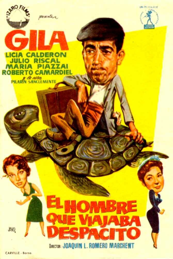 El hombre que viajaba despacito (1957) постер